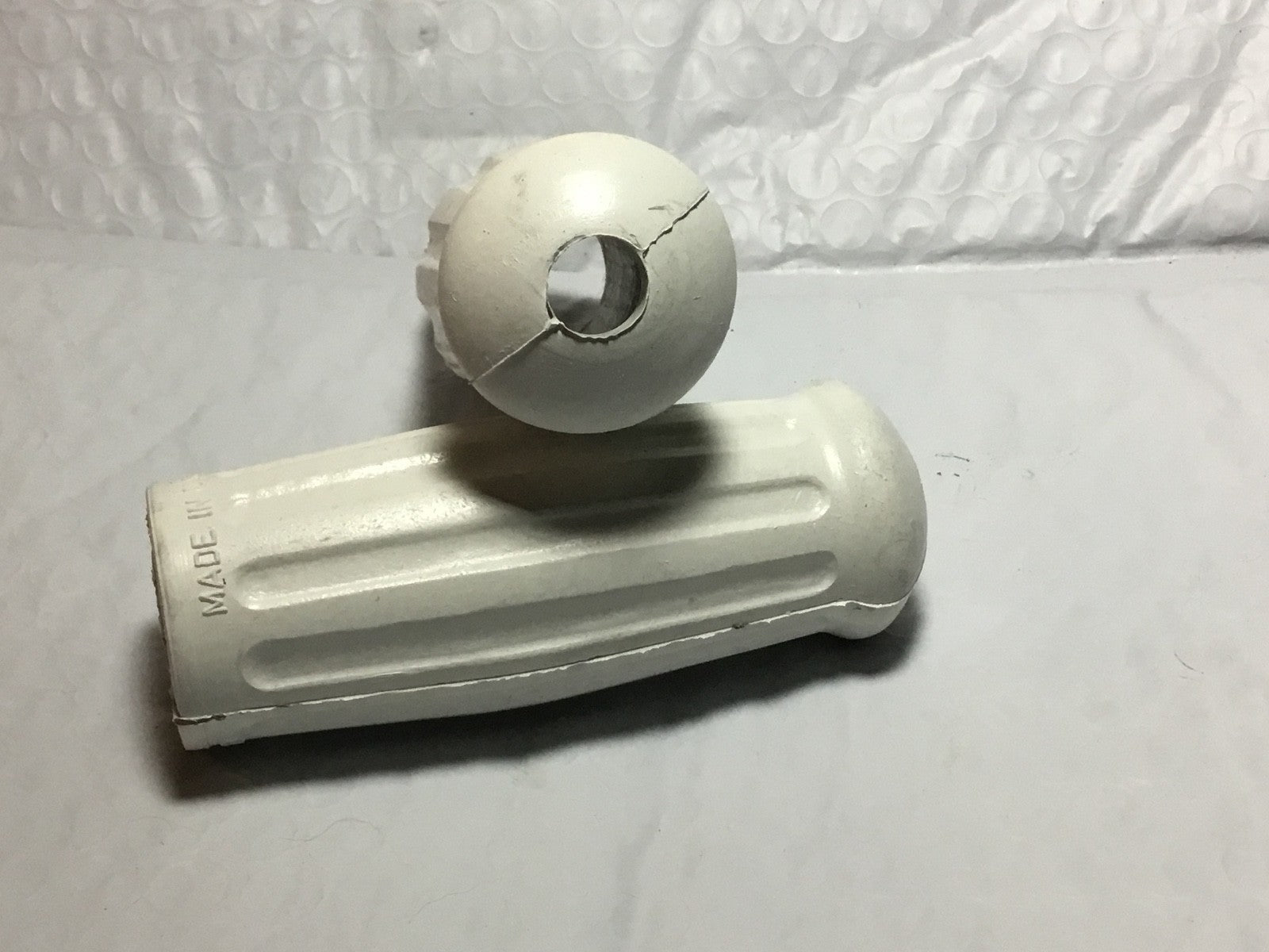 Harley Knucklehead WL VL Handlebar Spirals & White Grips 1935-48 OEM# 3312-35 