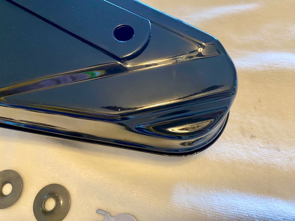 Harley Knucklehead UL Panhead WL Oval Tool Box W/ Mount Kit 1940-54 OEM# 3452-40