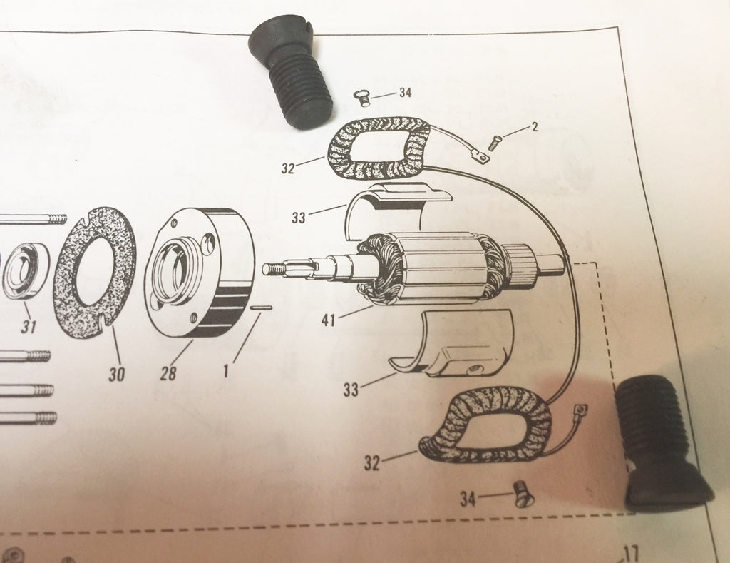 Harley Two Brush Generator Pole Screws 6V & 12V OEM 30280-58, 58-81