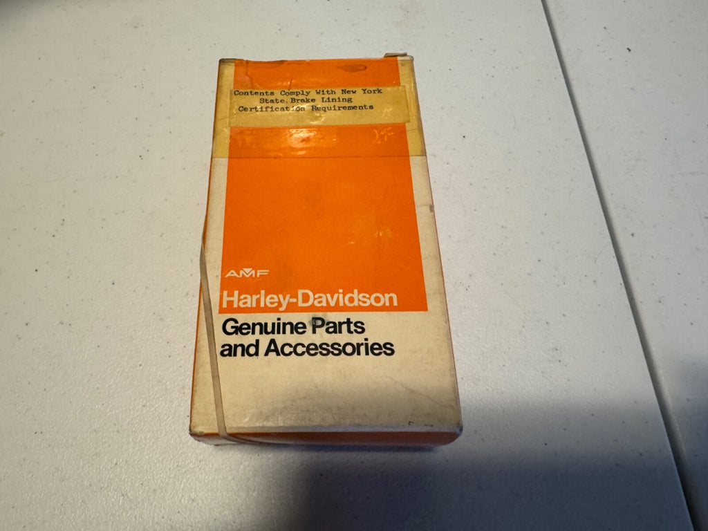 Harley NOS Sportster XLH XLCH 41848-64 Front Brake Shoe Lining Pad Kit 1964-72