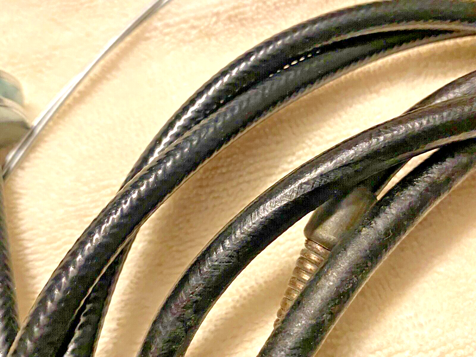 Harley 3334-32 WL Cotton Weave Spark & Throttle Cable Coil Set 1936-48