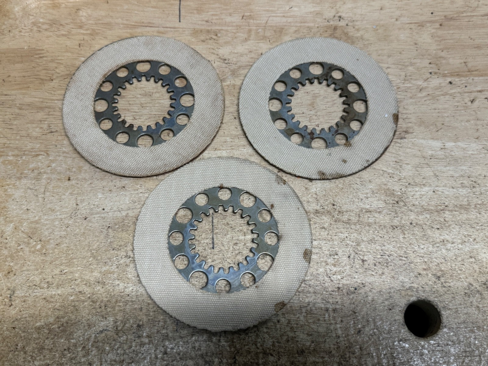 Harley NOS 37927-48 Hummer Scat Pacer Bobcat Clutch Friction Discs 1948-66