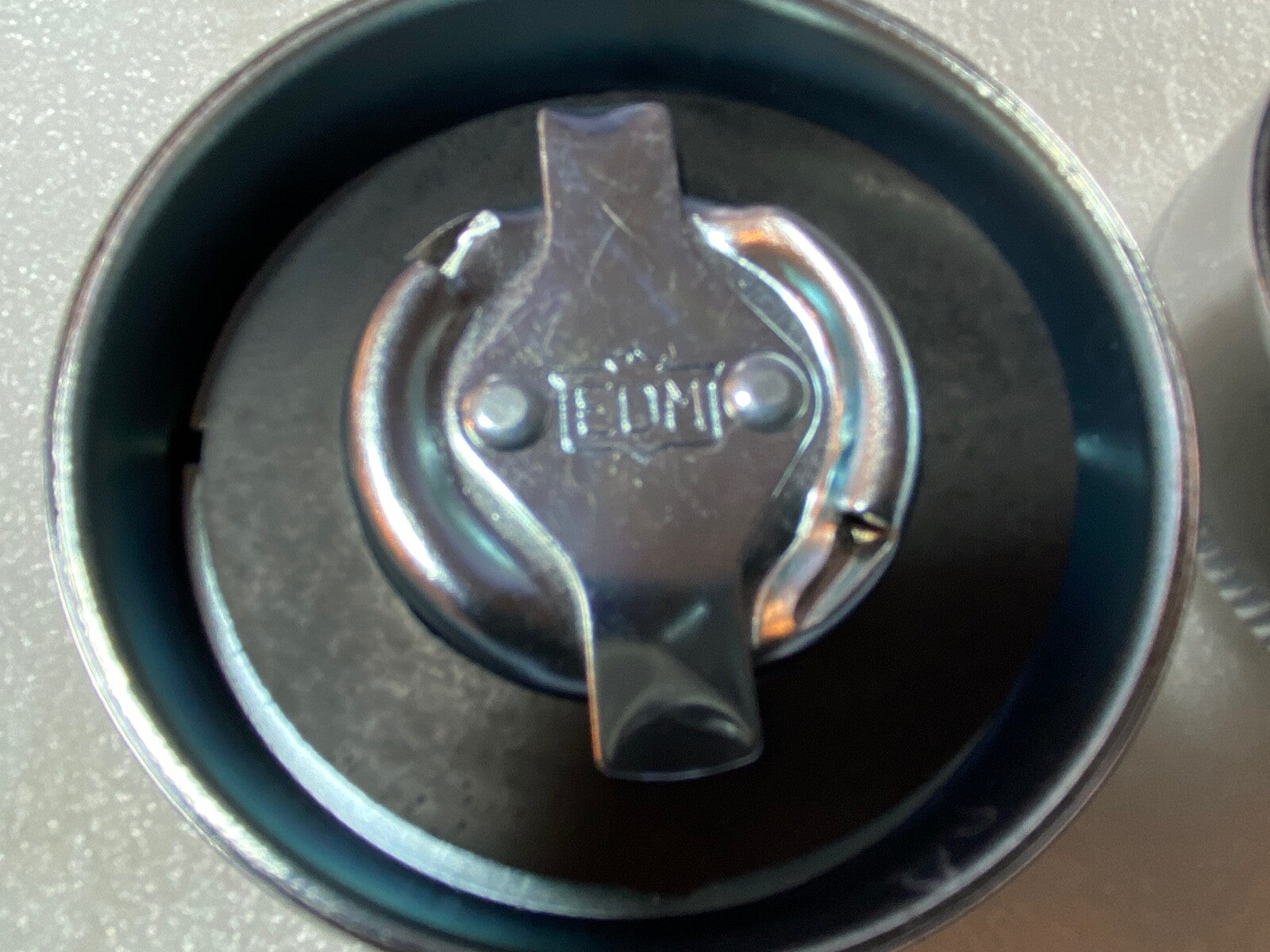 Harley Eaton EDM Gas Caps '36-'40 Short Knurl Knucklehead UL ULH WL Chrome 