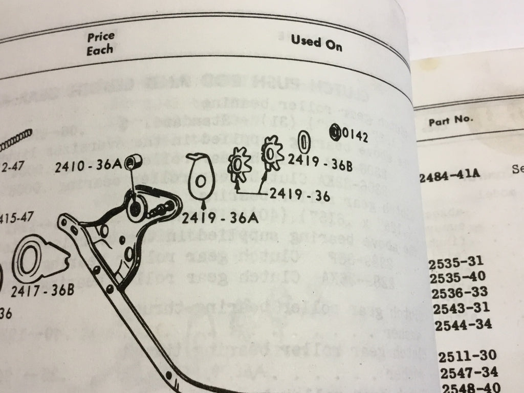 Harley Rocker Clutch Lever Nut & Washer Knucklehead Panhead WL 2419-36B, 0142