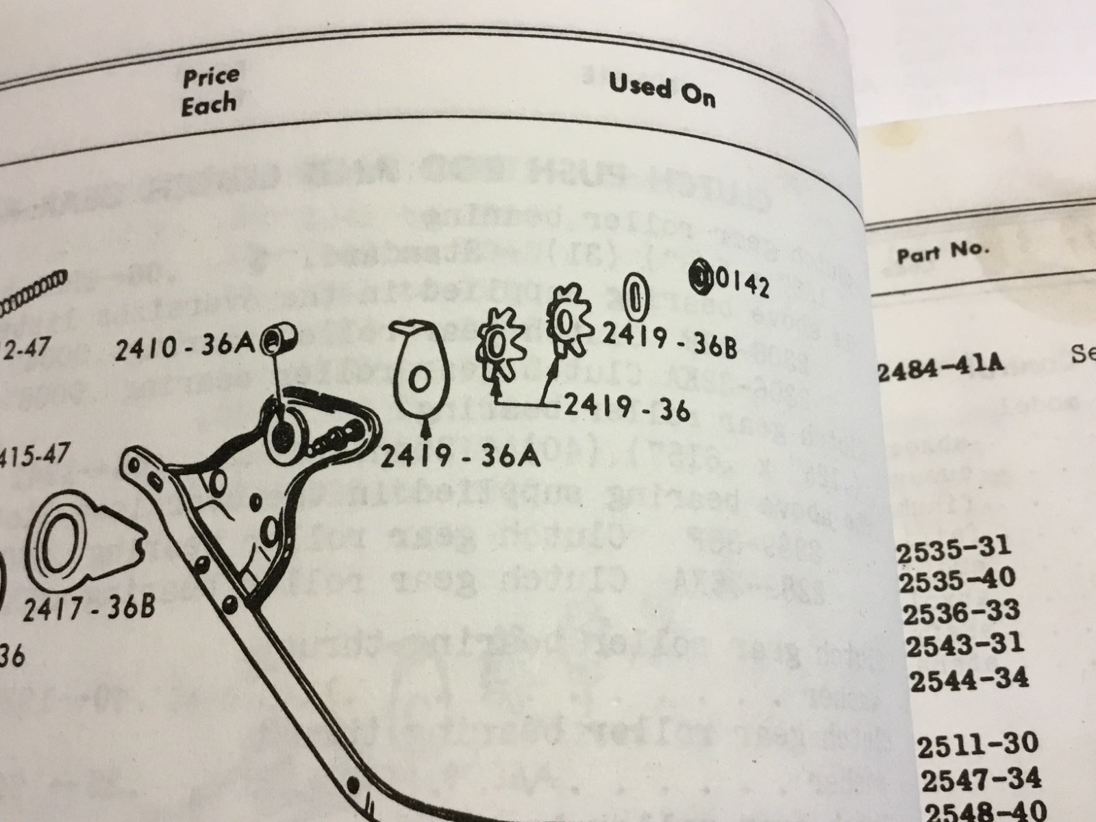 Harley Rocker Clutch Lever Nut & Washer Knucklehead Panhead WL 2419-36B, 0142