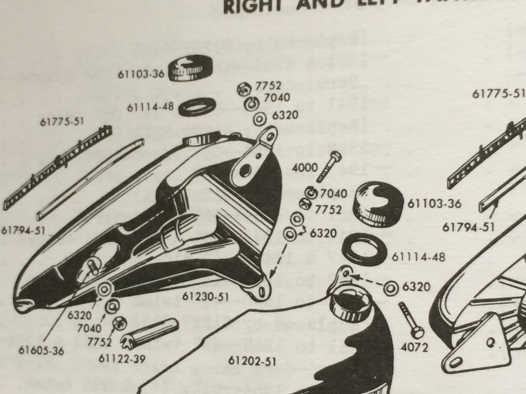 Harley Eaton Style Gas Cap Parkerized WLA WLC ELC WPA WWII Bobber Rat Rod