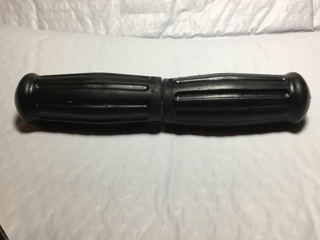 Harley Knucklehead WL UL VL Chrome Spirals & Grips w/ Logo 1935-48 OEM# 3312-35 