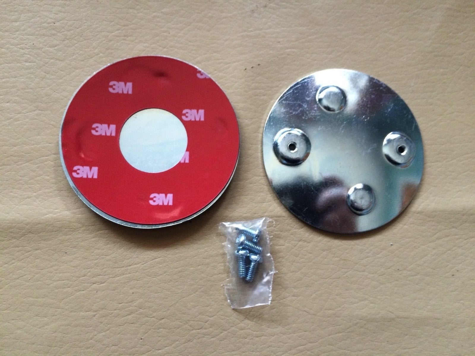 Harley Panhead FL FLH XL 57 58 Gas Tank Emblem Adhesive Mount Kit Round Tank