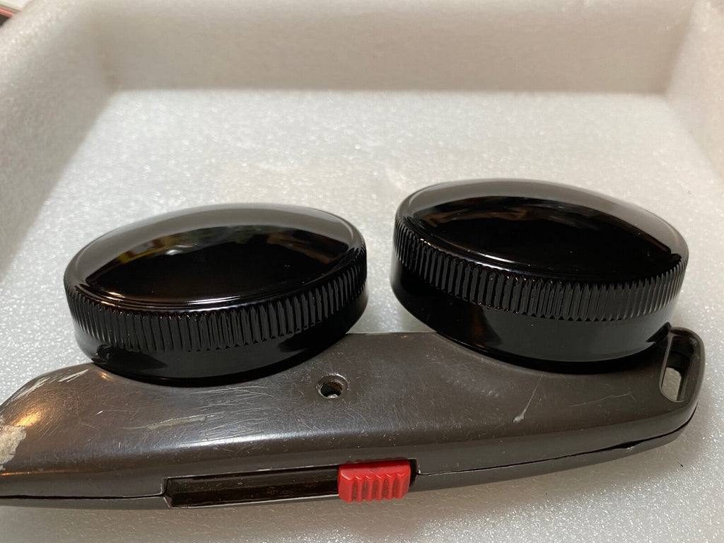 Harley Eaton 45 Servicar Gas & Oil Tank Caps W WL WLD WR Black Enamel 1937-73 