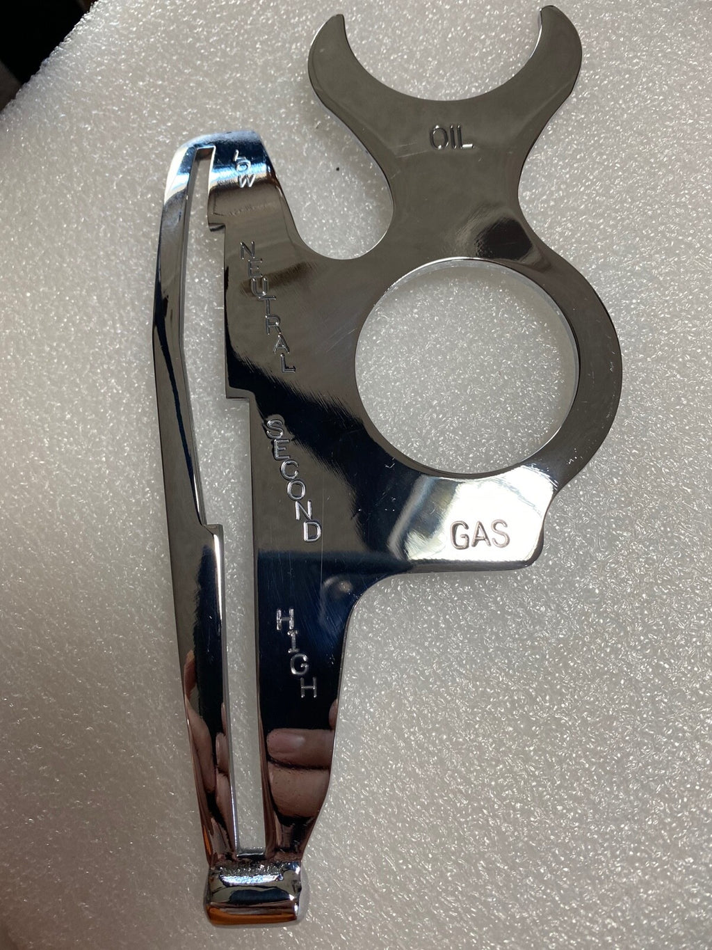 Harley RL RLD Serv Three Speed Chrome Shift Gate Shift Guide 1935-36 OEM 2208-35