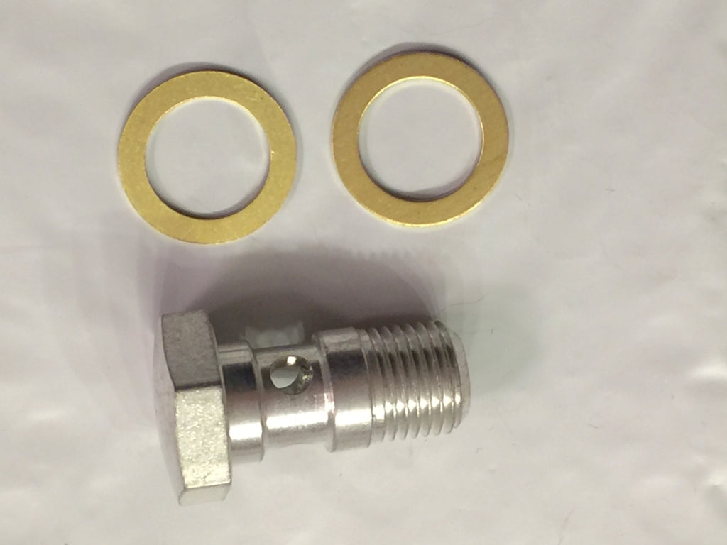 Harley 1937 Knucklehead EL UL Oil Tank Banjo Feed Line Fitting 3504-37