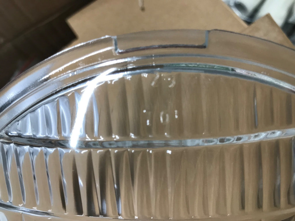 Harley Cycle-Ray Headlamp Lens Exact Replica w/ Mold # & Patent Knuckle WLA VL