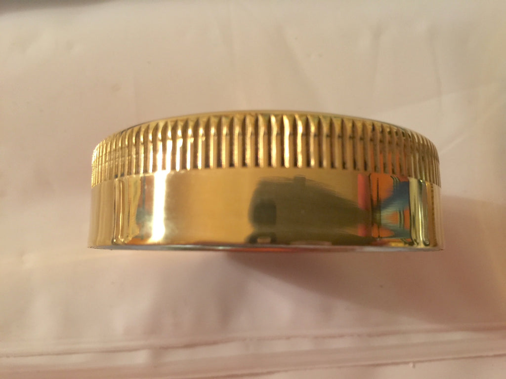 Harley Eaton Gas Caps ‘36-’64 Brass Tall Knurl Knucklehead Panhead UL WL