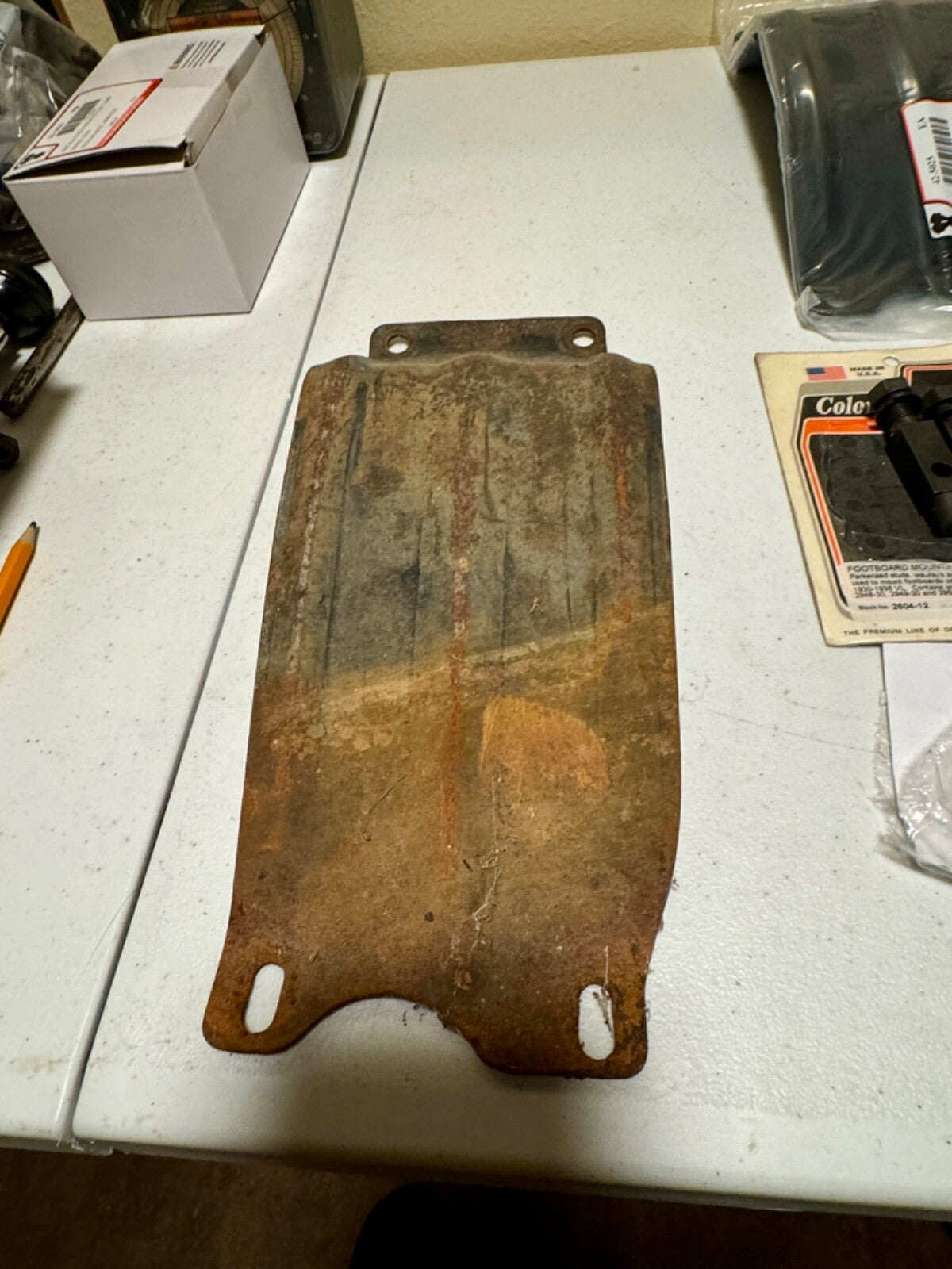 Harley OEM# 404-36 1936-39 Knucklehead UL Narrow Rib Skid Plate Pan Case Guard