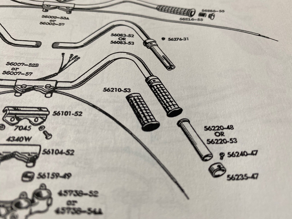 Harley Panhead WL K Model Push Handlebar Throttle Spiral 1949-53 OEM# 56219-48