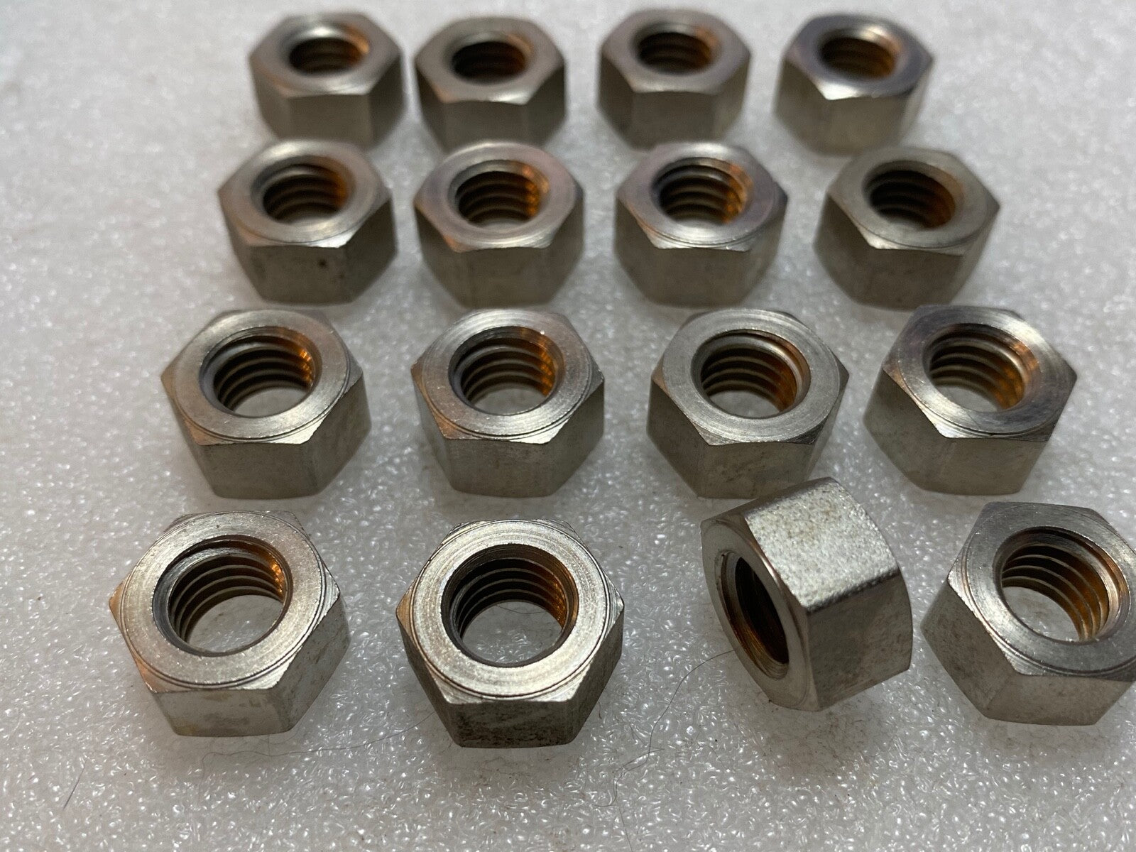Harley #0120 JD DL A B Single WL Cylinder Base & Head Stud Nuts 1911-73 Nickel