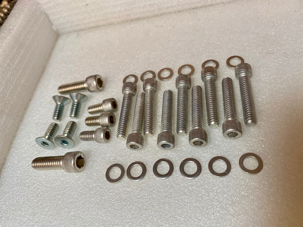 Harley 1970-1986 Shovel EVO Four Speed Allen Primary Cover Kit Cadmium USA