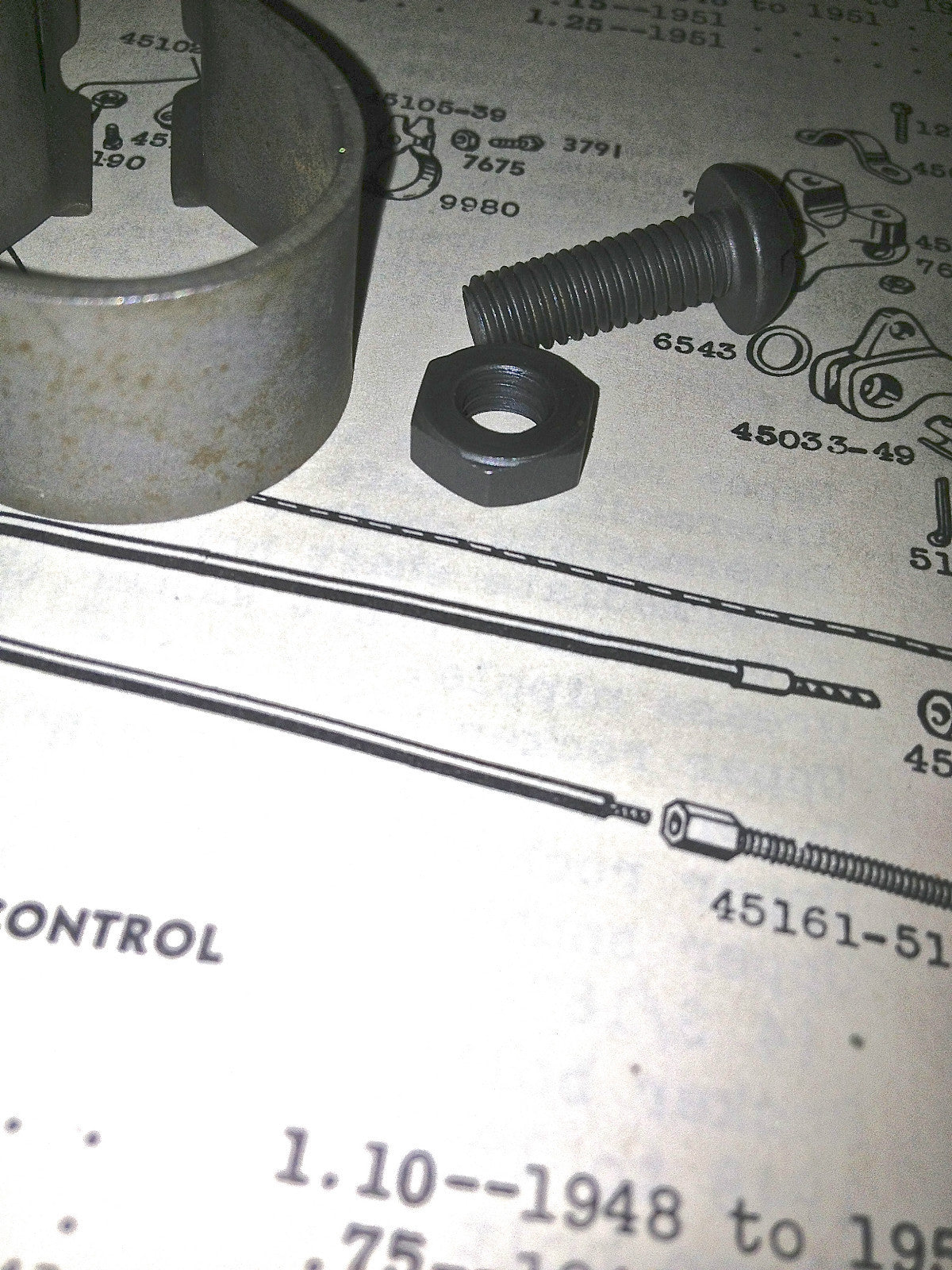 Harley Handlebar Brake Clutch Cable Clamp Hummer Knucklehead VL Springer 4160-28