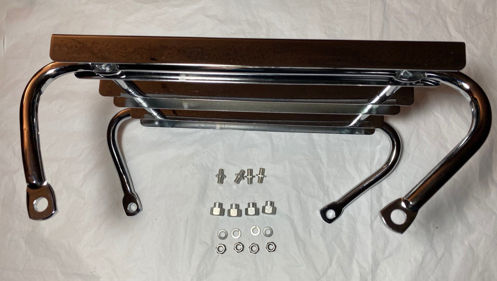 Harley 53403-52 Panhead Rigid Frame 3 Channel Luggage Rack & Mount Kit 1949-57 