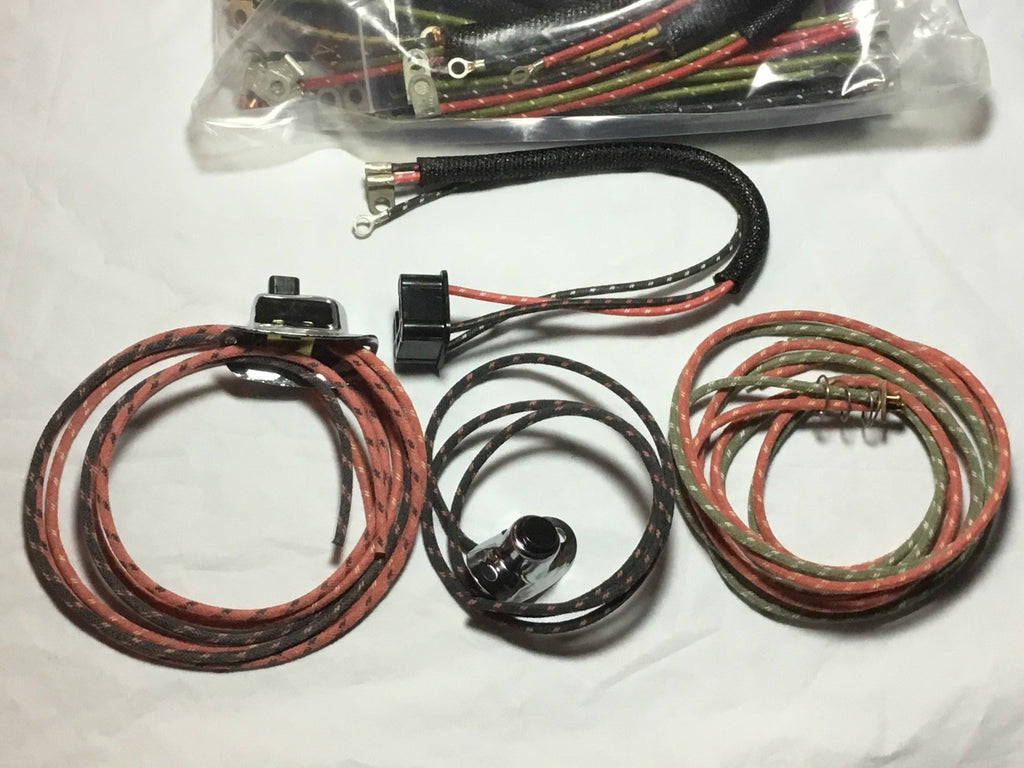 Harley Panhead 1954 Wiring Harness W/ Wired Lamp Harnesses & Switches USA