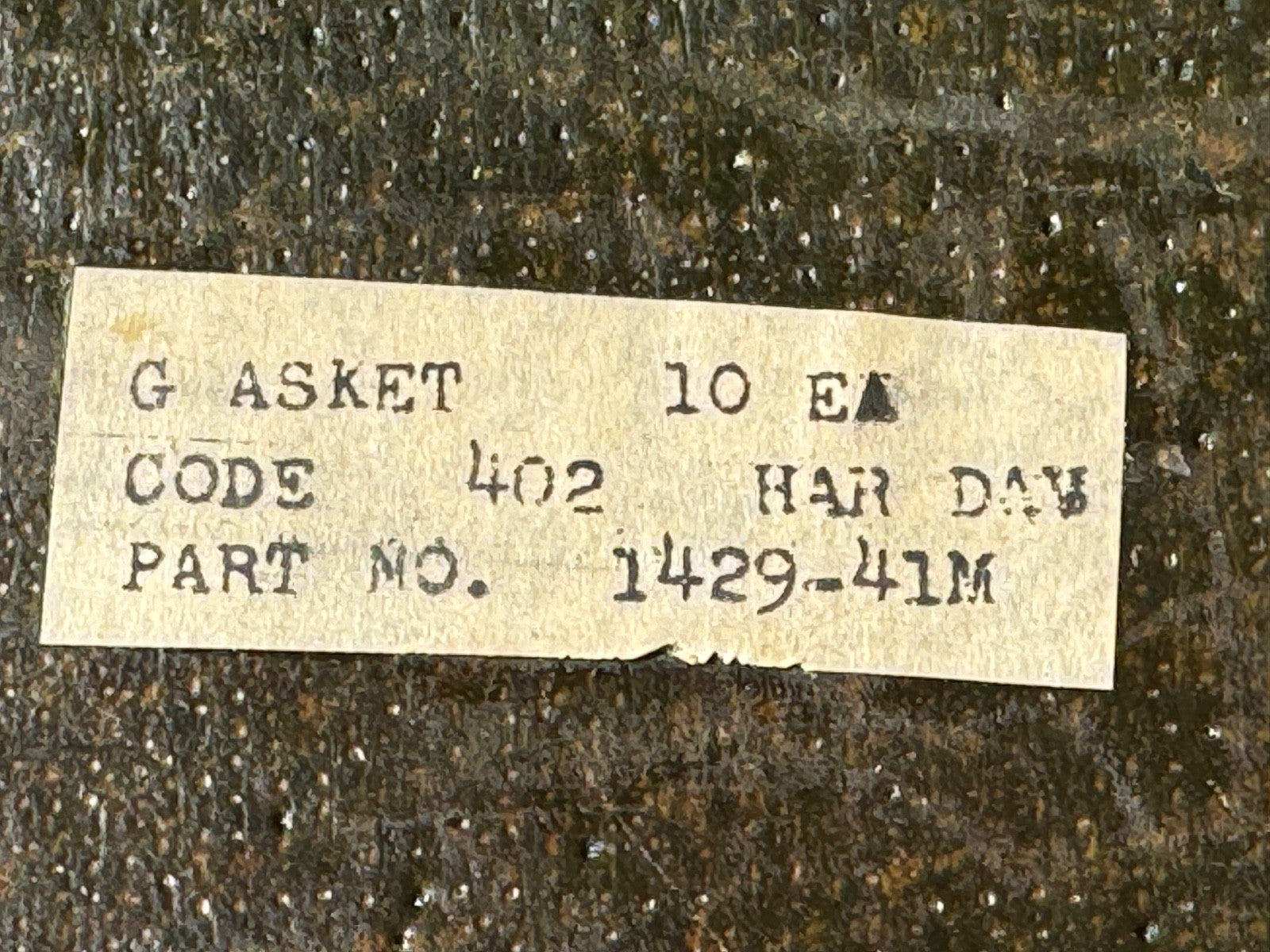 Harley NOS 1429-41M Oil Bath Air Cleaner Oil Cup Cork Gasket WLA WLC Military