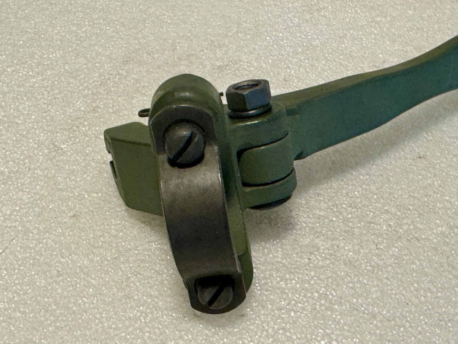 Harley 4149-41N WLA WLC Cast Iron Hand Front Brake Lever OD Green WWII Complete