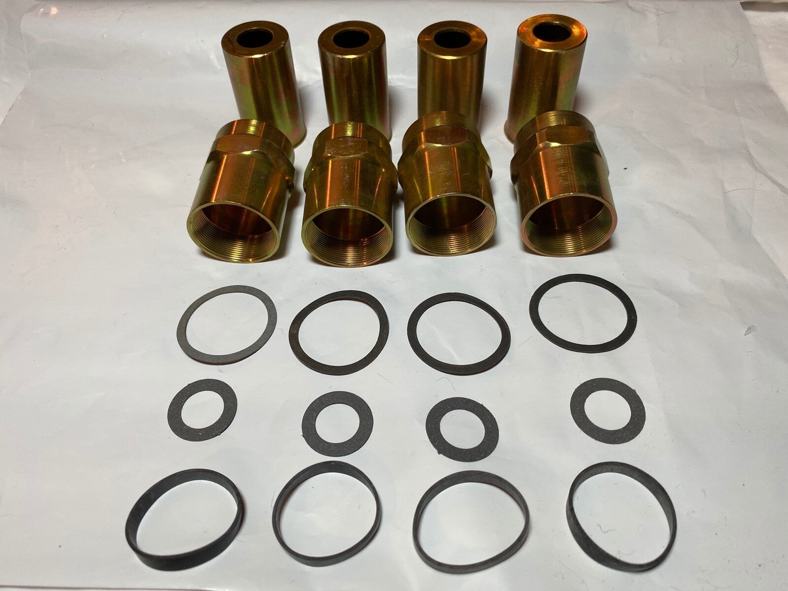 Harley 173-41 WLA WLC Servicar O-Ring Valve Spring Covers Yellow Zinc 1941-73 