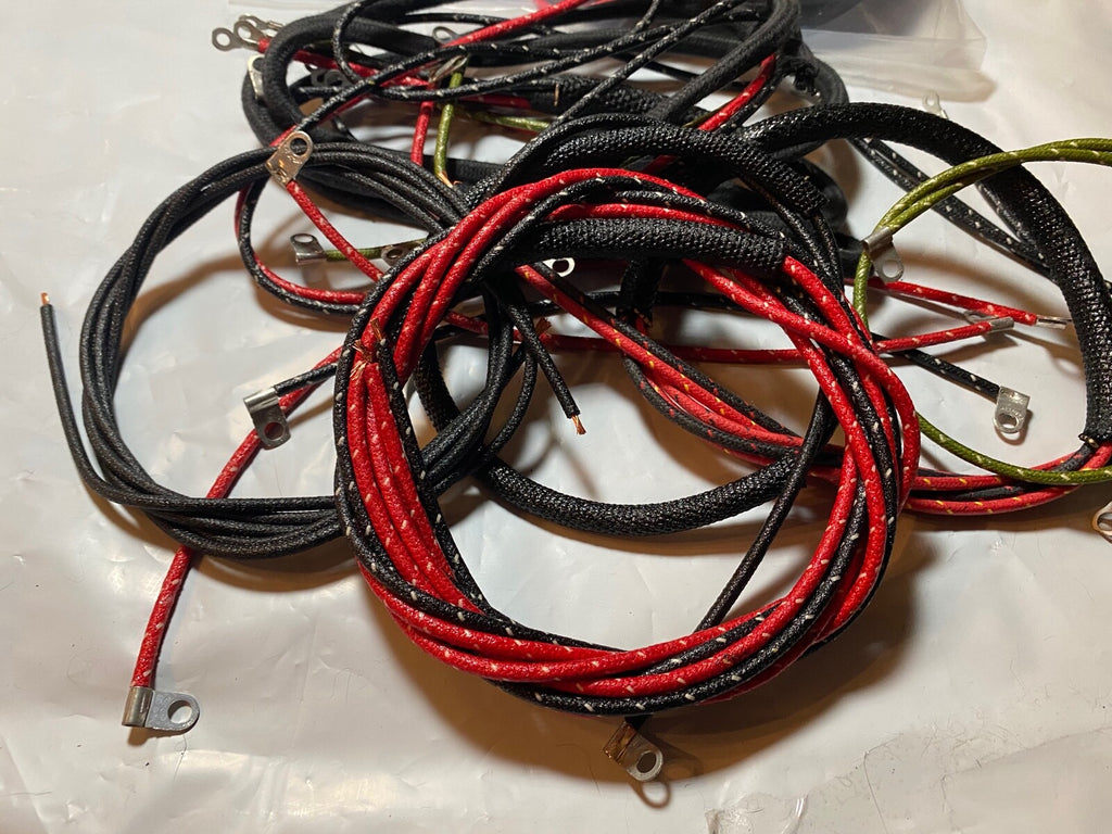 Harley 4735-38A Complete 1938-46 Servicar Wiring Harness Kit W/ Tail Lamp Wires 