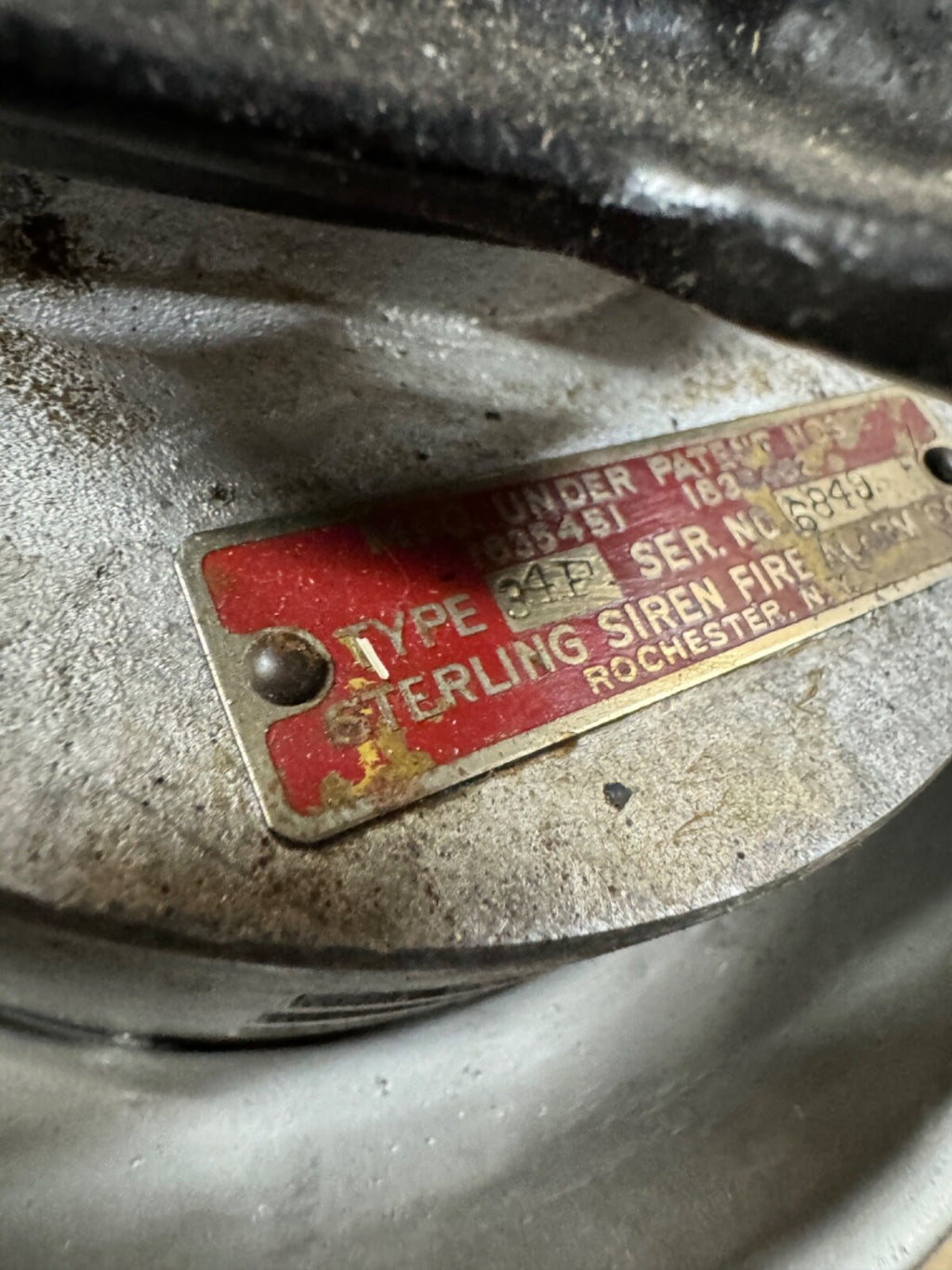 Harley Or Indian Sterling Model 34 Front Wheel Siren 1931-1952 VL, RL, WL