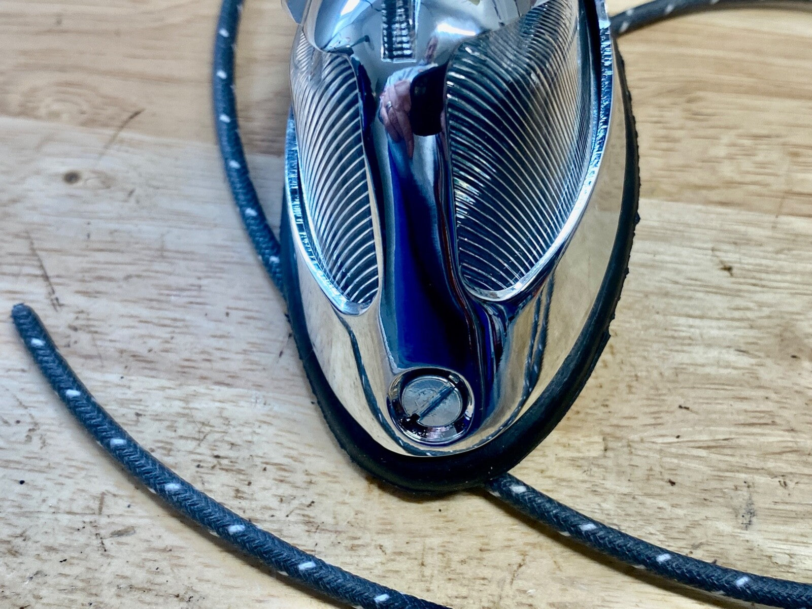 Harley 1949-57 Panhead Flash Gordon For  Hummer Front Fender Lamp Clear 68450-49