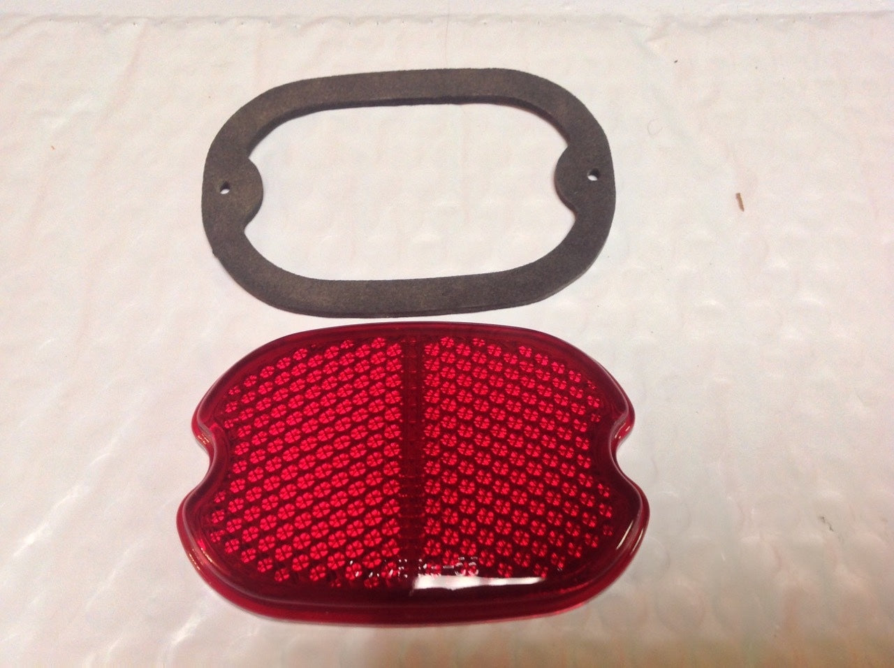 Harley Guide RH-55 Tail Lamp Lens 55-67 Panhead KH Sportster Servicar W/ Gasket