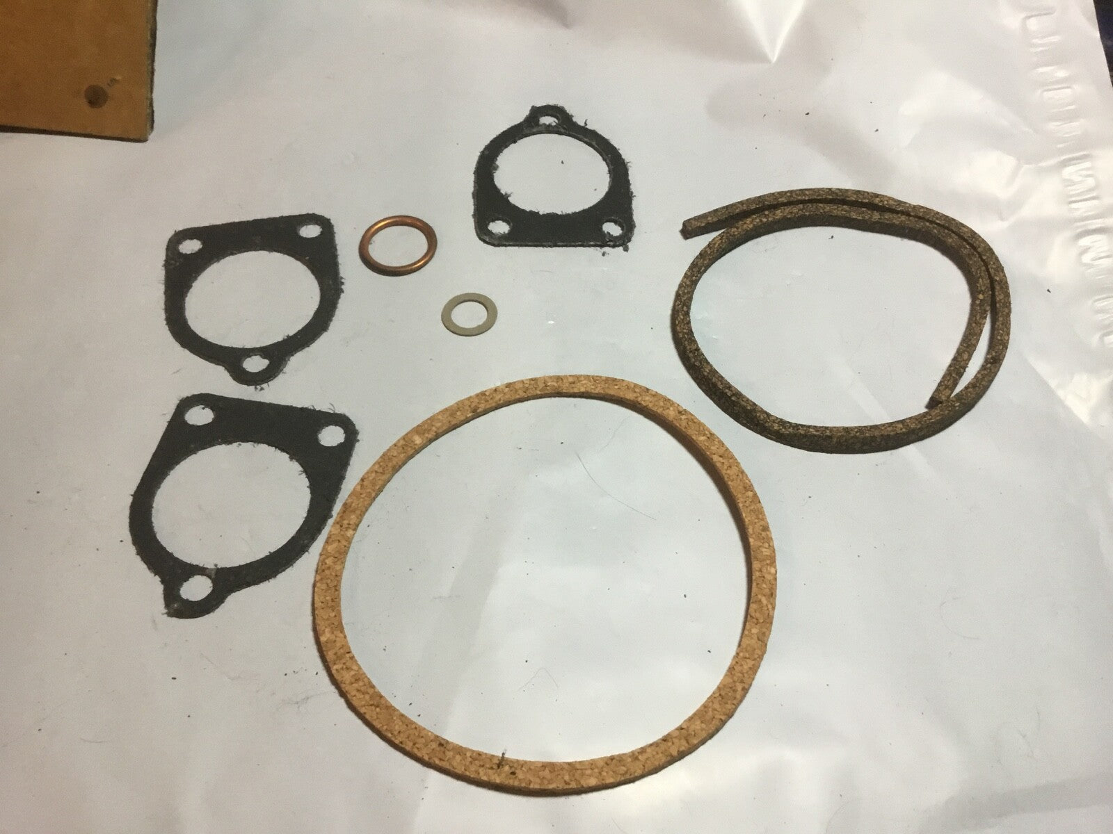 Harley NOS OEM WLA WLC UA Oil Bath Air Cleaner & Carb Gasket Kit OEM# 1200-40  
