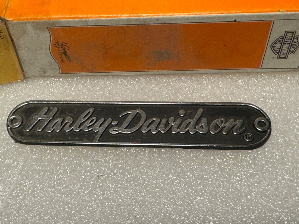 Harley NOS 99193-86 Name Plate Tour Pack Fairing Side Car EVO Sportster FX