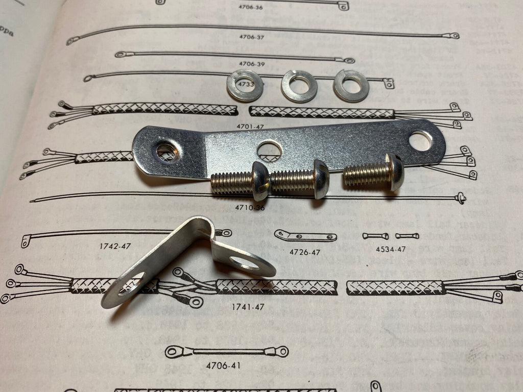 Harley Knucklehead Panhead Relay Timer Cable Bracket 1947-48 OEM# 4726-47 USA