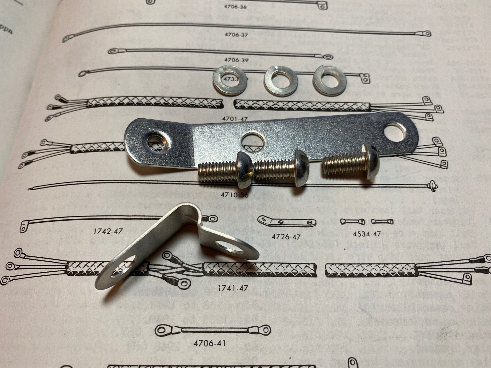 Harley Knucklehead Panhead Relay Timer Cable Bracket 1947-48 OEM# 4726-47 USA