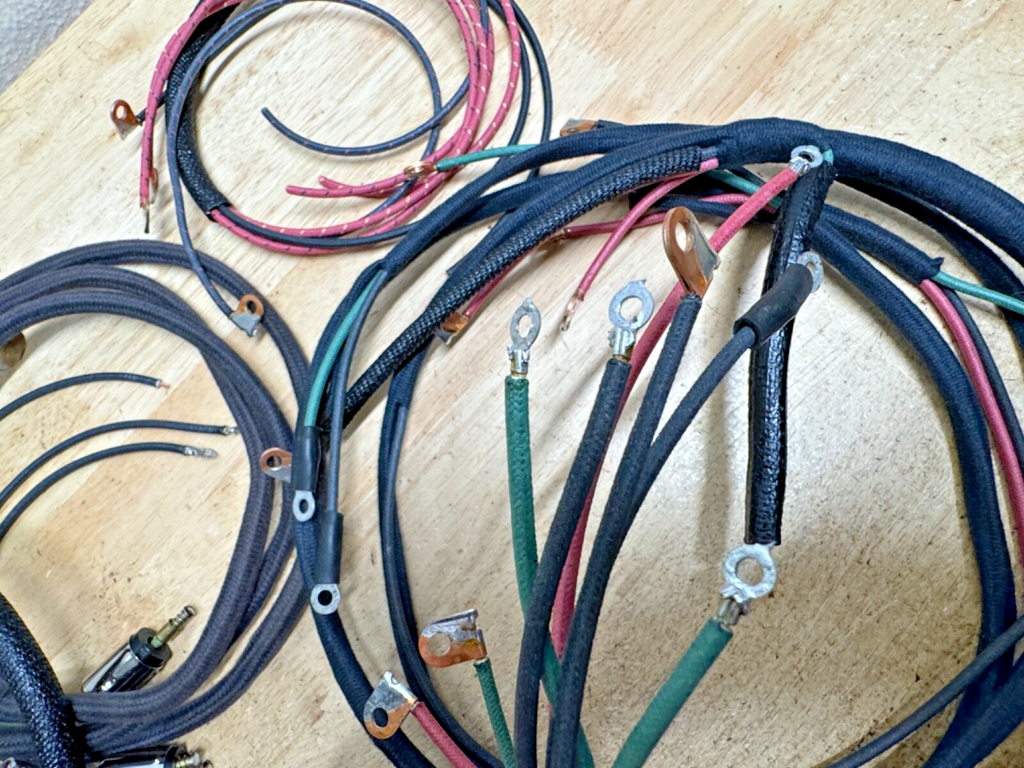 Harley 1942 XA Premium Wiring Harness Correct Soldered Terminals Cotton Loom USA
