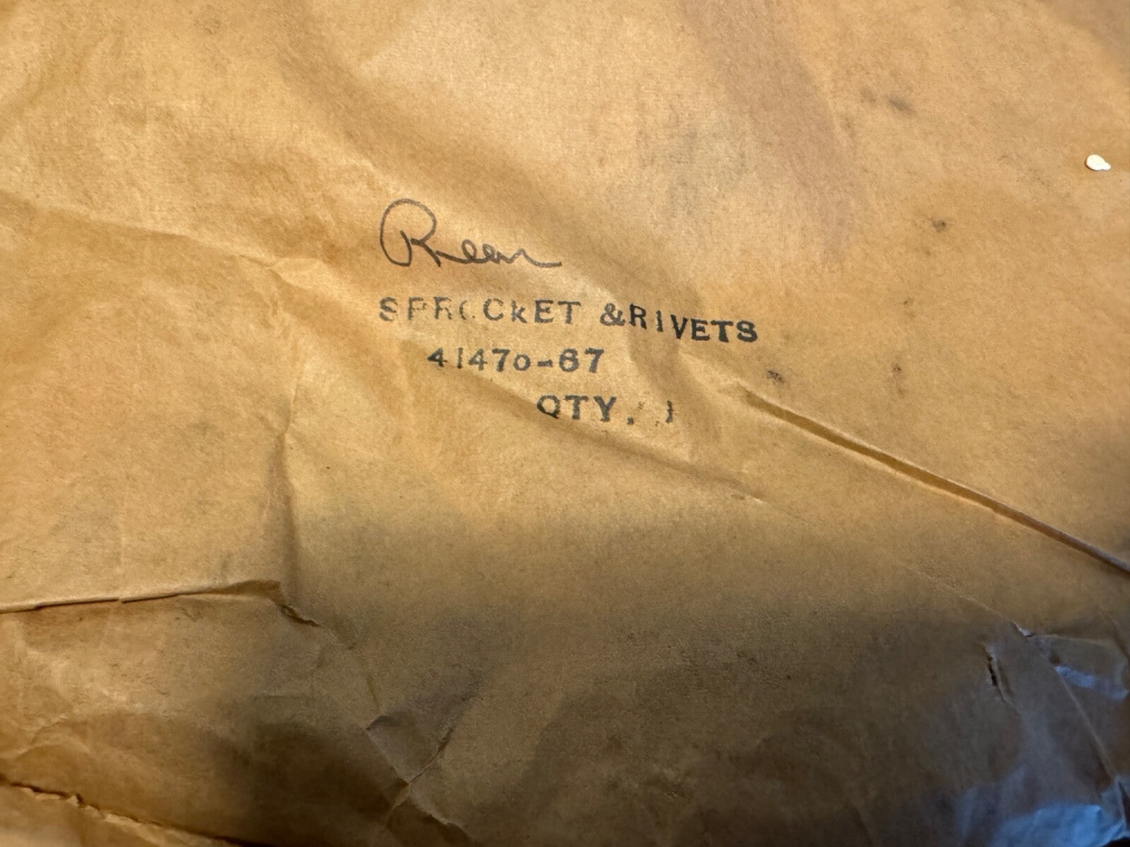 Harley NOS Panhead Duo-Glide Electra Rear  Brake Drum Sprocket 1967-72 41470-67