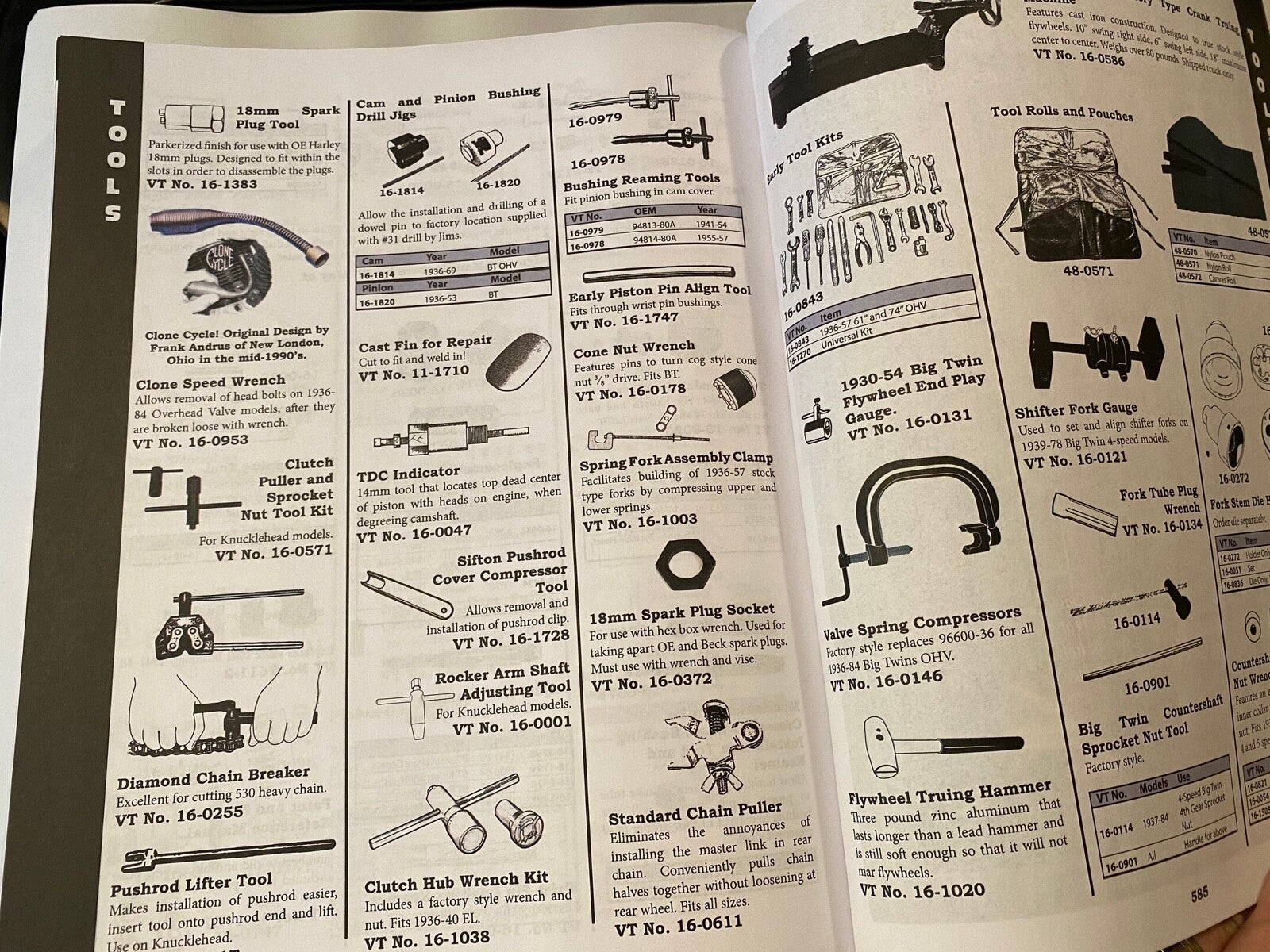 Harley Knucklehead UL Parts Service Cross-Reference Manual Catalog Book 592 page