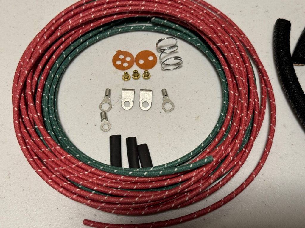 Harley 1948-54  Sidecar Wiring Harness Correct Terminals Asphalt Loom