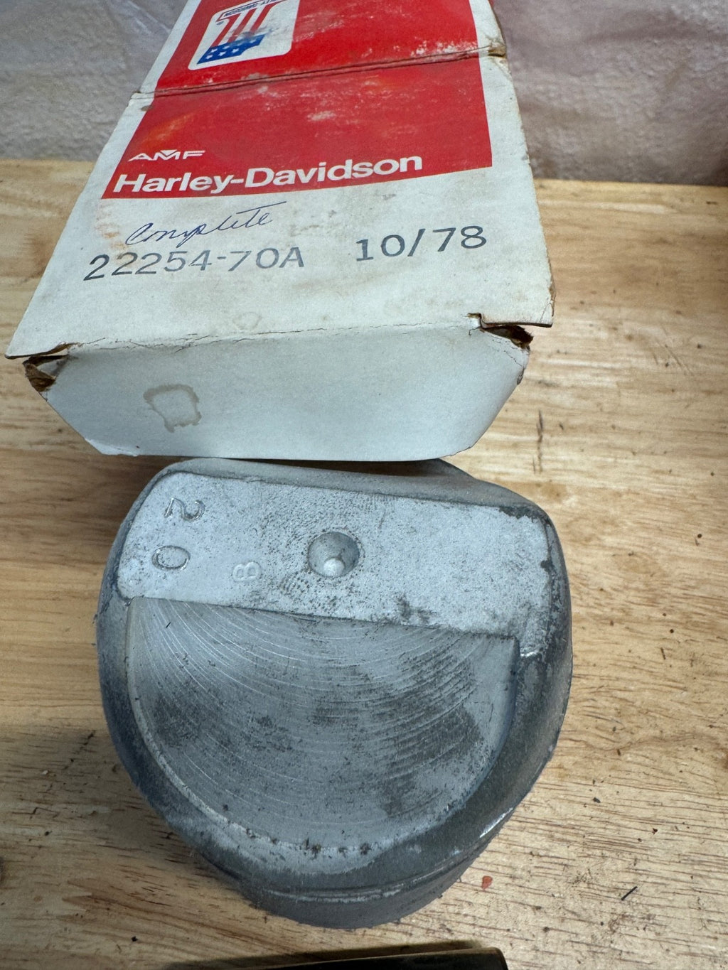 Harley NOS OEM# 22254-70 A Sportster XLH XLCH Piston .020 1970-71