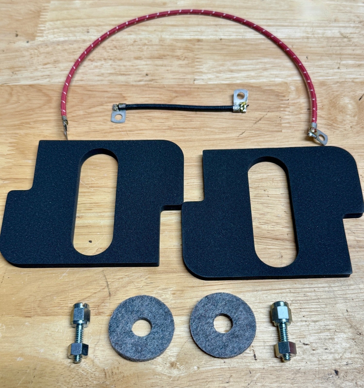 Harley 4427-15 Battery Pad Felt Screw & Wire Kit Knucklehead UL 1946-47 USA0