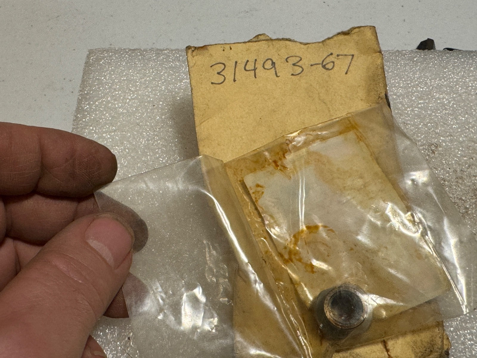 Harley # 31493-67 Starter Shaft End Nut 1965-82 FL Sportster Electra LH Thread