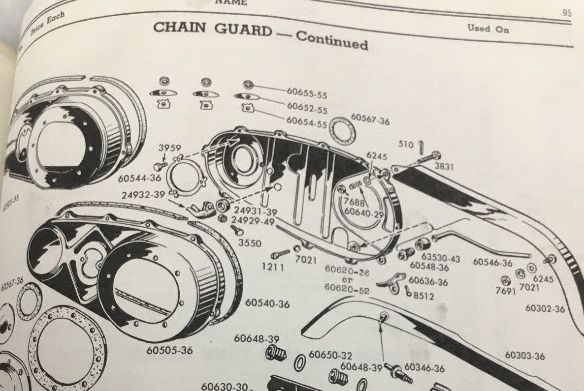 Harley Knucklehead Panhead UL Inner Primary Mount Kit 55-64 OEM# 60542-55 