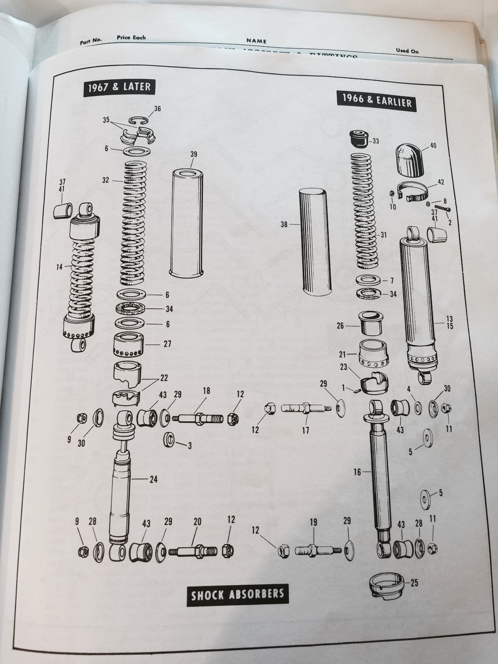 Harley Rear Shock Covers Panhead K-Model Sportster OEM# 54704-52 1952-1964
