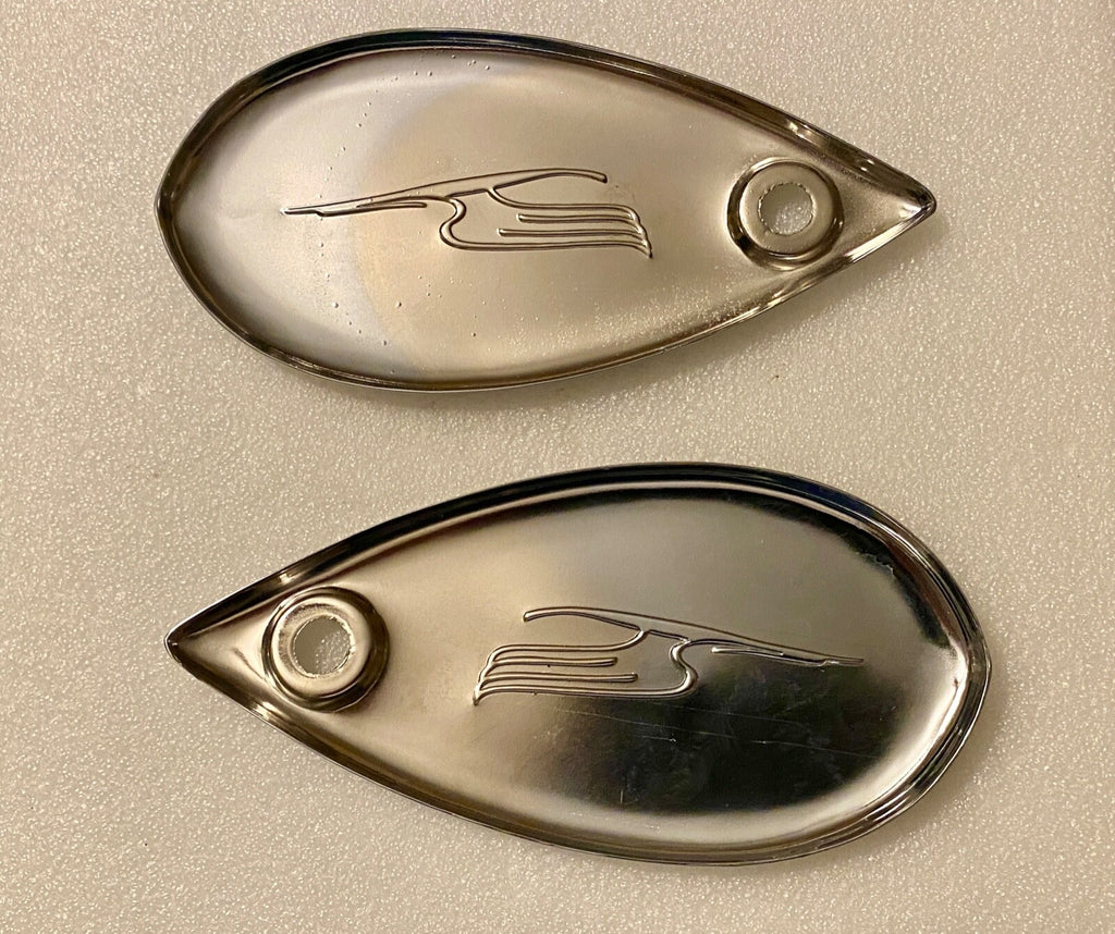 Fake Knucklehead Rocker Covers Harley 1930-57 Knucklehead Chrome Bird Springer Fork Rocker Covers Buc ...