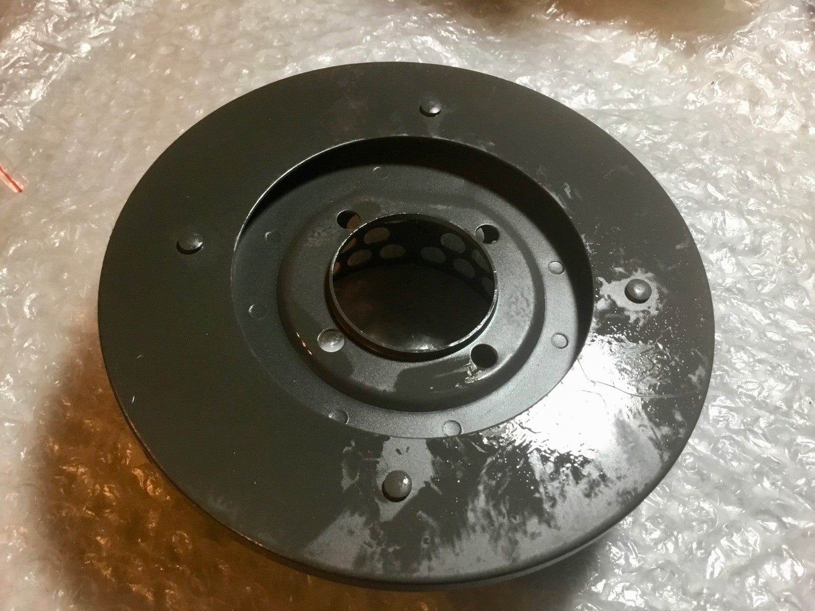 Harley 6” Air Cleaner Back Plate Parkerized VL Knucklehead Screw Type 1935-36