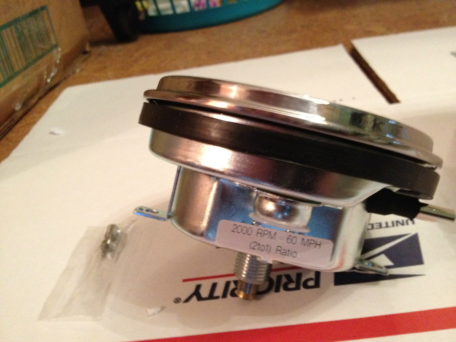 Harley Panhead Knucklehead WL Servicar Vintage Speedometer Bullseye HD 2:1 Ratio