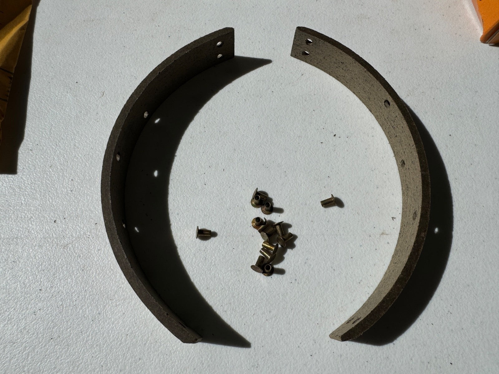 Harley Superior Sportster K XLH XLCH 44432-54 Rear Brake Shoe Lining Kit 1954-78