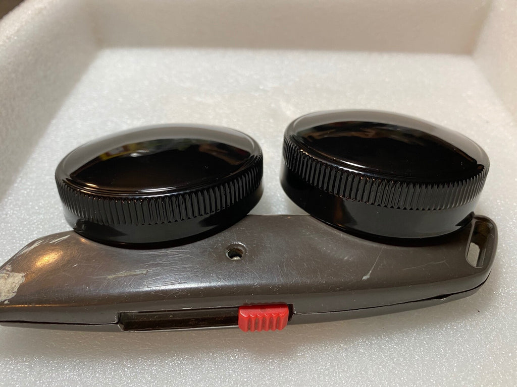 Harley Eaton 45 Servicar Gas & Oil Tank Caps W WL WLD WR Black Enamel 1937-73 