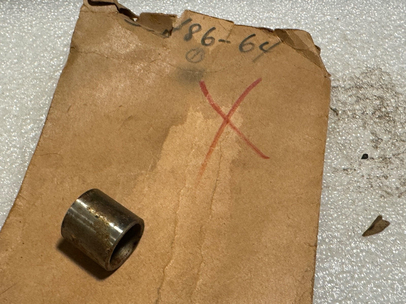 Harley NOS OEM# 31486-64 Servicar Starter Shaft Spacer 1964-1965